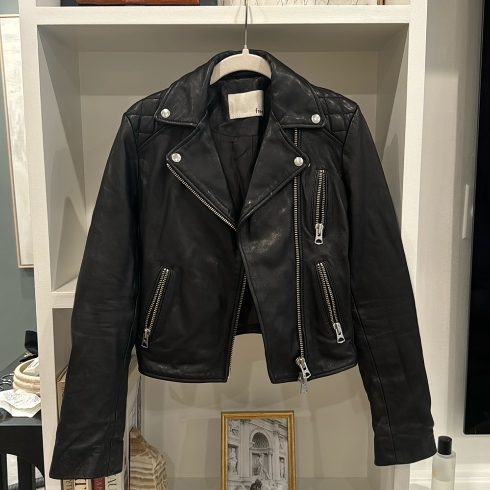Leather moto jacket Wilfred brand